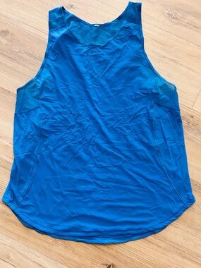 lululemon athletica Blue Scoop-Neck Performance Tank